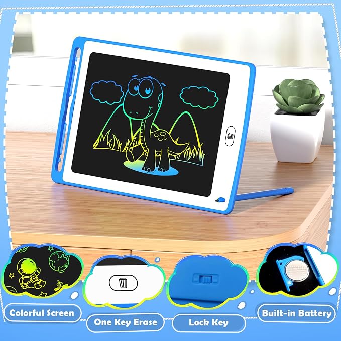 Party Favor LCD Writing Tablet for Kids, 8.5 Inch Colorful Doodle Board Drawing Tablet, Educational Learning Toys Birthday Gifts for Boys Girls Age 3 4 5 6 7 8 (12 Pack)