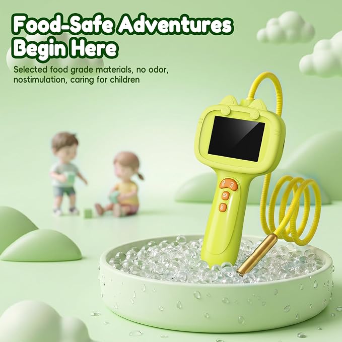 Kids Borescope Camera with Light-STEM Science Educational Toy for 3 4 5 6 7 8 Years Old Boys & Girls Birthday Gift-Discovery & Exploration Flexible Snake Scope Battery