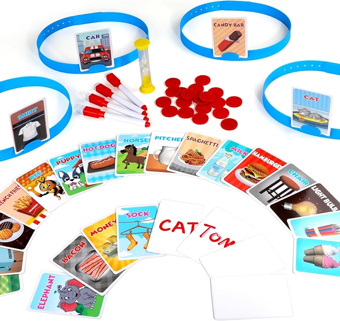 Headbands Game for Kids – Guessing Board Game to Boost Vocabulary | Critical Thinking, and Social Skills – Quick Question Family Game Night for 2–4 Players – Travel-Friendly Fun (Mixed Theme)