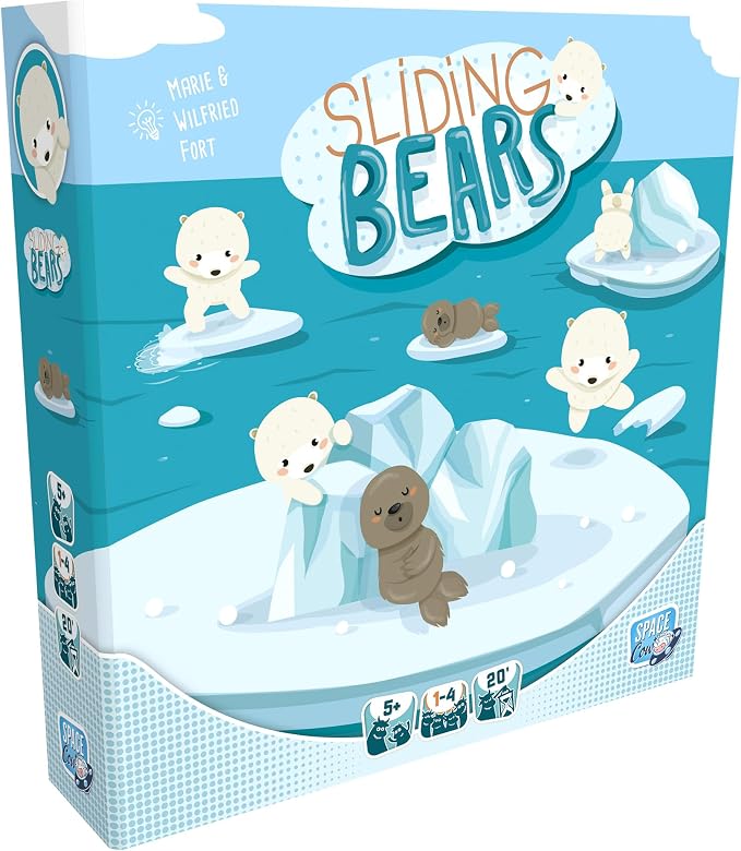 Sliding Bears Board Game | Cooperative Ice Puzzle Challenge, Engaging Problem-Solving, Family Game for Kids & Adults, Ages 5+, 1-4 Players, 20 Mins