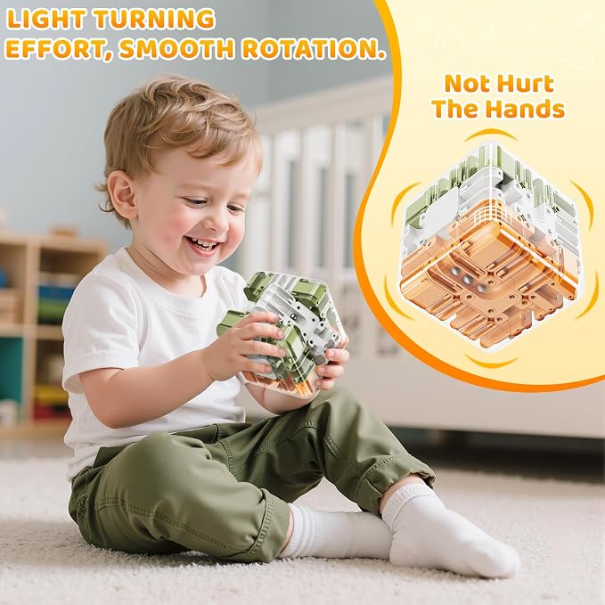 3D Cube Puzzle for Kids 5-8 8-12 | Color Matched Game, Education Sensory Toys Birthday Gift for Kids Adults 5 6 7 8 9+ Years Old Boys