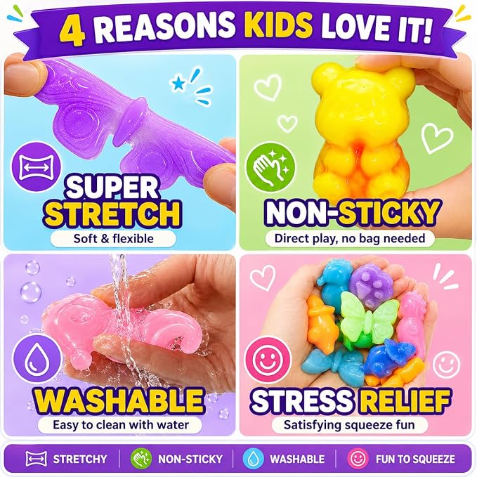 Carolart Squishy Making Kit, DIY Squishies Maker, Craft Kits for Kids | DIY squishy toys with fast curing nonsticky material, STEM arts & crafts activity kit, gift for girls and boys ages 6-12