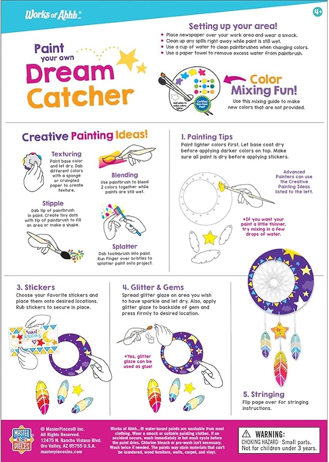 Craft Set - Dream Catcher Classic Wood Paint Kit