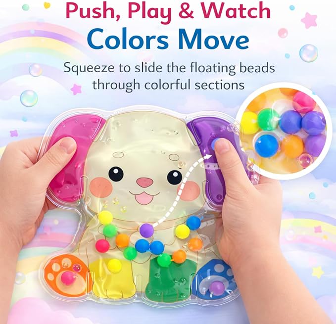 Sean's Choice Color Sorting Sensory Toys for Toddlers, Roadtrip Travel Essenstial Fine Motor Autism Fidget Preschool Classroom Activities for Kids (Dog)