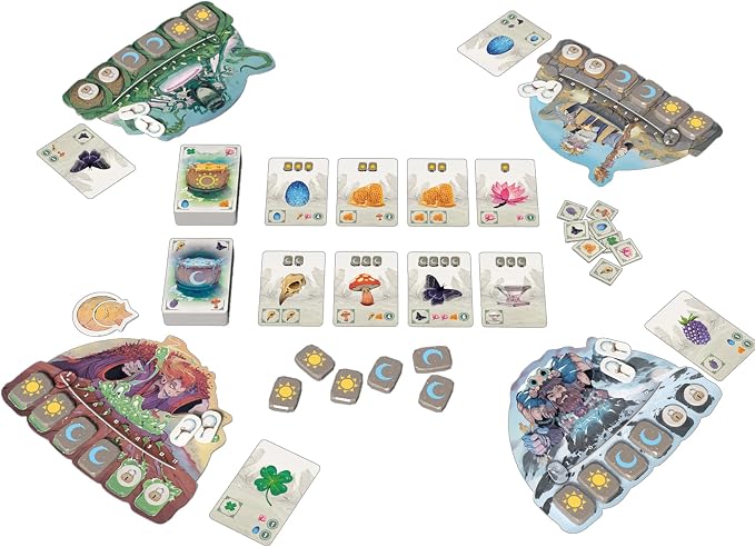 Carnuta Board Game | Potion Brewing Strategy Game with Acrylic Runes, Family Fun for Kids & Adults, Ages 10+, 2-4 Players, 30 Minute Playtime