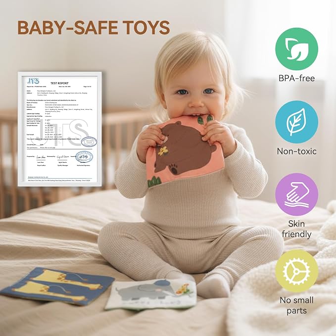 Youuys Baby Tissue Box Toy for Babies 6-12 Months, Montessori Sensory Toys for 1 Year Old Boy, Infant Toy with Crinkle Tissues & Fine Motor, for 6 9 12 18 Months Old Kids 1st Birthday