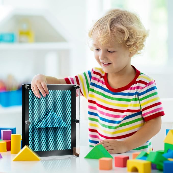 3D Pin Art Sensory Toys for Kids 5-7, Pin Art Board Impression Sensory Toys for Kids with Autism, Autism Gifts for Autistic Children Age 3, 4, 5, 6, 7, 8, 9, 10+ Years Old Boys Girls