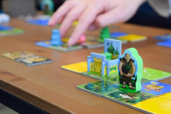 Strategy Board Game Extension for Kids, Teens and Family, Tabletop Game Nights, Ages 8 & Up, 2 to 5 Players, Kingdomino Age of Giants Expansion by Blue Orange Games