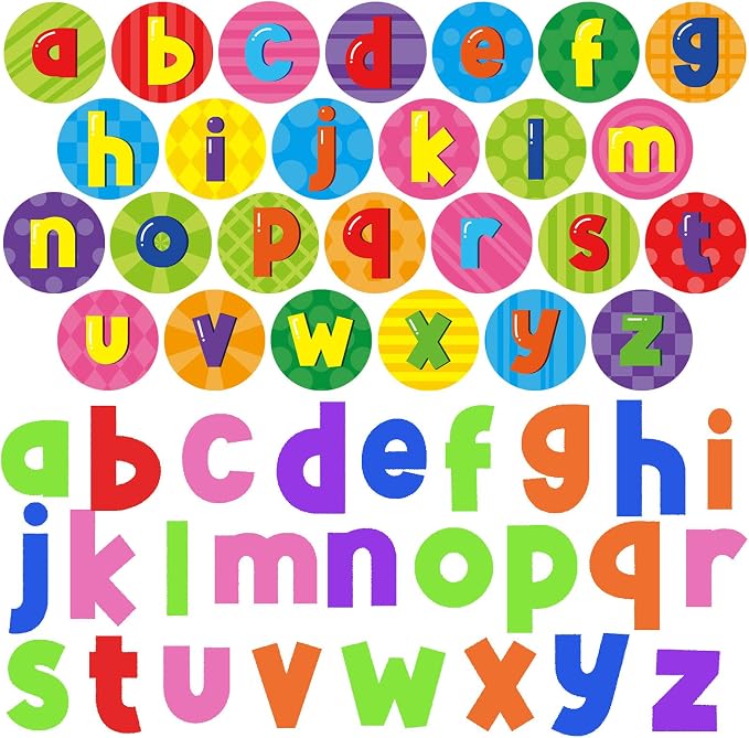 Cinrobiye 24 Pcs Alphabet Stampers Party Favor Set, Cute Letter Stamps for Kids Birthday Party, Classroom Rewards, ABC Learning Toys, Goody Bag Fillers, Educational School Supplies