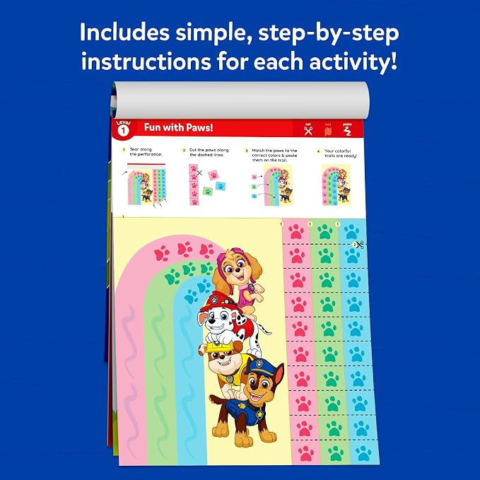 Skillmatics Snip Snip PAW Patrol, Scissor Skills, Felt Craft, Gift for Kids | Cutting Activity Book for Preschool, Safety Scissors, Fine Motor Skills, Screen-Free, Learning Toy, Toddlers, Ages 3, 4, 5