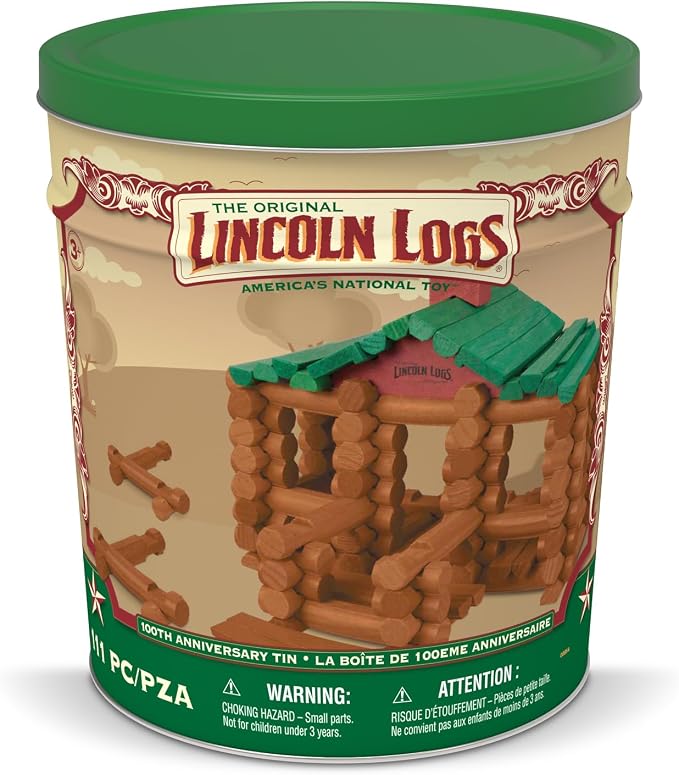 Lincoln Logs 100th Anniversary Tin