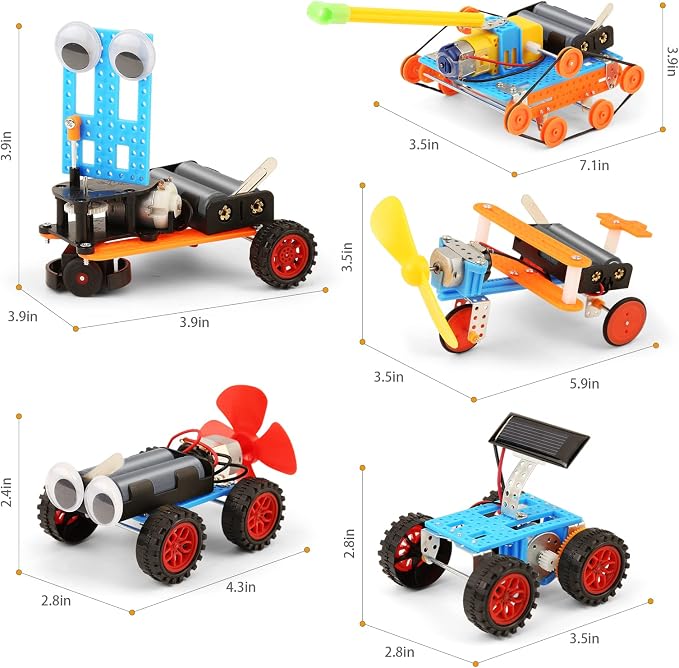 STEM Kits for Kids Science Experiment, Toy Crafts for Boys Birthday Gifts | Science Kits for Kids, STEM Toys, Robot Building Kits for Kids Engineering Projects, Electronic Robotics Activities