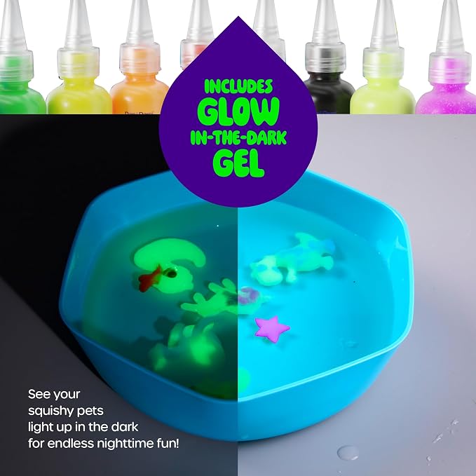 Magic Gel Water Pets Kit for Kids - Squishy Maker Set - (Jumbo Pack) | Craft for Kids - Gifts for Boys & Girls - Make Your Own Squishies Toys Crafts - Aqua Fairy Magic Elf Toy Kit - Birthday Gifts