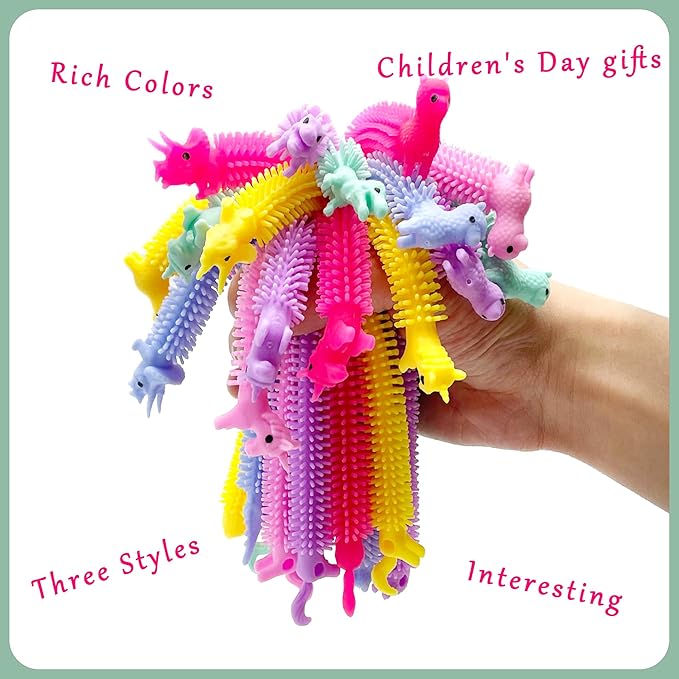 YZXODN 30 Pack Stretchy Strings Fidget Toys, Sensory Toys Bulk for Kids, Adults Stress Relief, Anti-Anxiety Autism Toys, Perfect for Children's Day, Classroom Exchange, Birthday, Party Favors