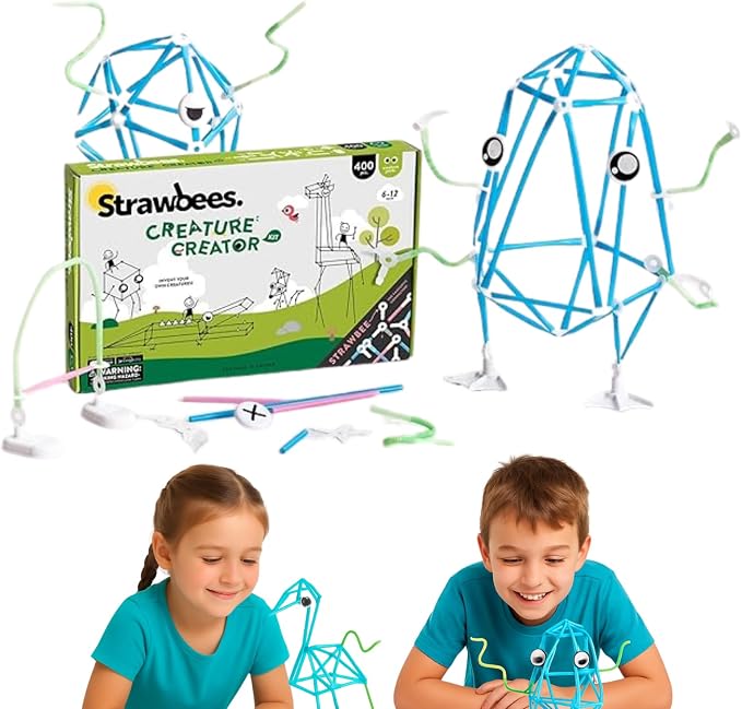 Strawbees Creature Creator Kit I Building Toys I Straws and Connectors | Creative STEM learning at home and school, Education learning tool, Maker construction toy