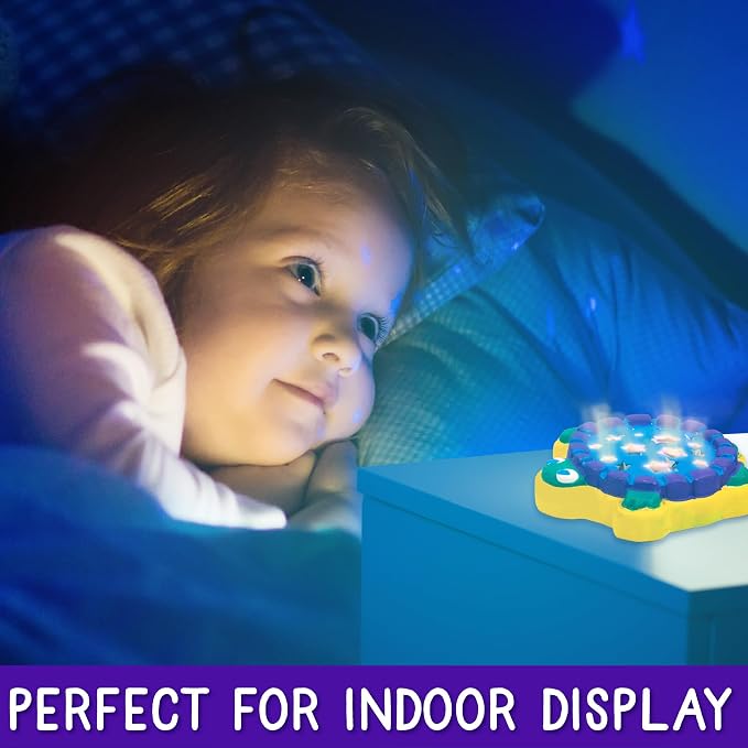 Creative Roots Mini Light Up Turtle Stepping Stone with Color-Changing LED, Acrylic Paints, and Paintbrush - Ceramic Craft Kit for Kids
