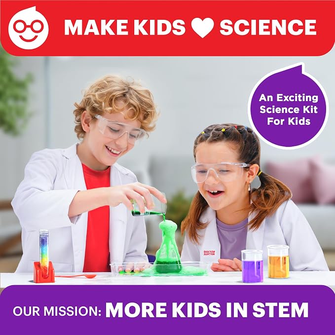 Doctor Jupiter Ultimate Science Experiments Kit for Kids Ages 8+ | Science Kits for Kids Ages 8-12, 135+ Experiments, Birthday Gift for Boys & Girls Ages 9,10,14, Learning & Educational Toy