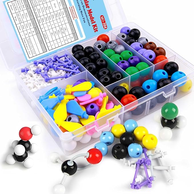 Chemistry Molecular Model Kit (304 Pcs) for Student and Teacher,Organic and Inorganic Chemistry Learning Set,Motivate Enthusiasm for Learning Chemistry and Raising Space Imagination