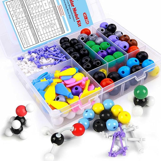 Chemistry Molecular Model Kit (304 Pcs) for Student and Teacher,Organic and Inorganic Chemistry Learning Set,Motivate Enthusiasm for Learning Chemistry and Raising Space Imagination