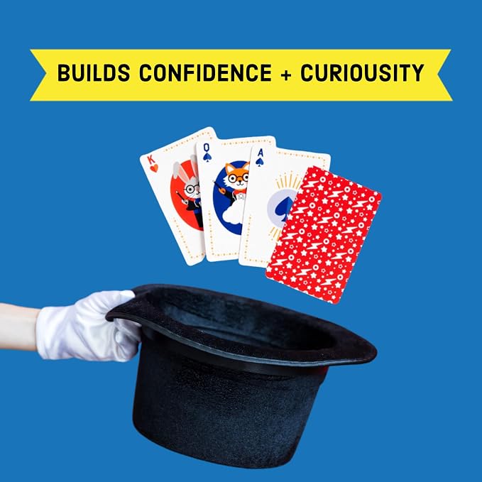 Mudpuppy - It's Magic! Card Games for Kids | Ages 6+, Classic Tricks, Instructions Included, Great for Parties, Family Fun, Screen-Free Play, FSC Certified