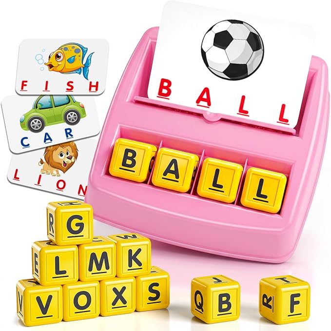 NARRIO Educational Toys for 3 4 5 Year Old Girl, Matching Letter Game Puzzles for Kids Ages 4-6, Preschool Learning Toys for Toddlers 2-4 Year Old Girl Gifts