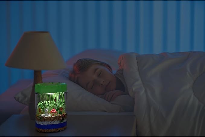 Light-Up Terrarium Kit for Kids - STEM Science Kit - Educational DIY Toy | Birthday Gift for Boys & Girls - Craft Project Idea for Ages 6 7 8 9 10 11 12 Year Old - Craft for Boys