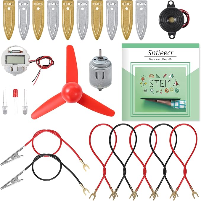 Sntieecr Fruit Battery Science Experiment Kit with Instruction | Potato Science Educational Kit for School Sciences Project, Kids DIY STEM Lab Experiments