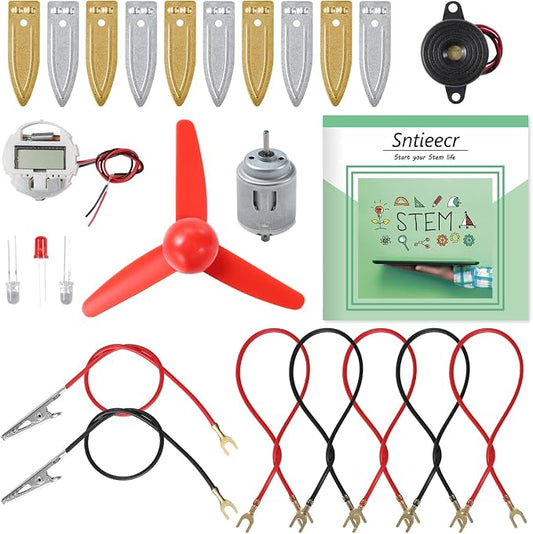 Sntieecr Fruit Battery Science Experiment Kit with Instruction | Potato Science Educational Kit for School Sciences Project, Kids DIY STEM Lab Experiments