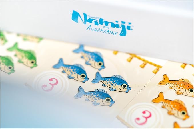Namiji Aquamarine Board Game Expansion | Strategy Game | Japanese Fishing Game | Fun Family Game for Kids and Adults | Ages 8+ | 2-5 Players | Average Playtime 45 Minutes | Made by Funforge