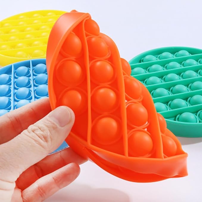 Random 24 Pcs Fidget Toys,Pop Fidget Sensory Toys Set,Stress Relief Gifts for Kids & Adults,Pop Bulk & Party Favors Toddler Toys for Easter Gifts,Party Supplies,Classroom Prizes