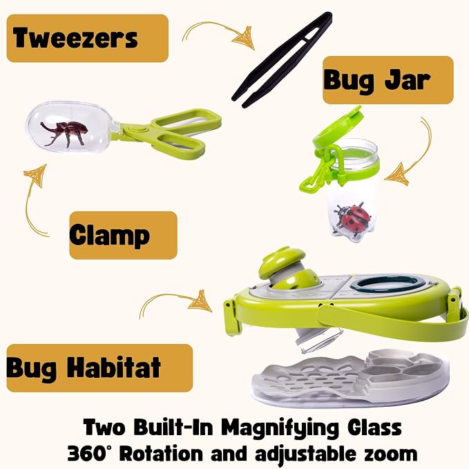 Bug Catcher for Kids – 63 PCS Bug Catching Kit, Kids Bug Catching Kit, Bug Catcher Kit, Insect Catcher for Kids, Insect Cage, Outdoor Toddler Toys for Backyard, Outdoor Toddler Toys