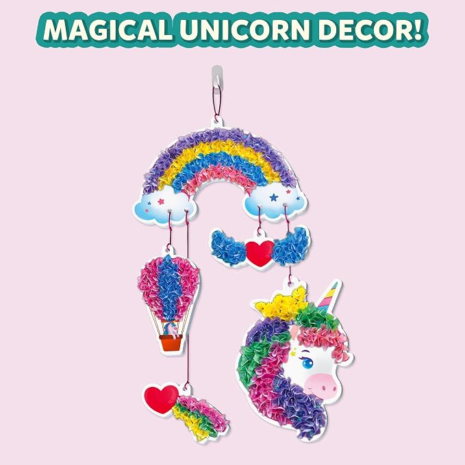 Skillmatics Poke-in Art – Magical Unicorns, Wood Craft Kit, Gift for Kids | Dream Decor, DIY Mess-Free Fun, Fine Motor Skills for Kids, Screen-Free, Travel Activity, Boys & Girls Ages 4, 5, 6, 7, 8, 9
