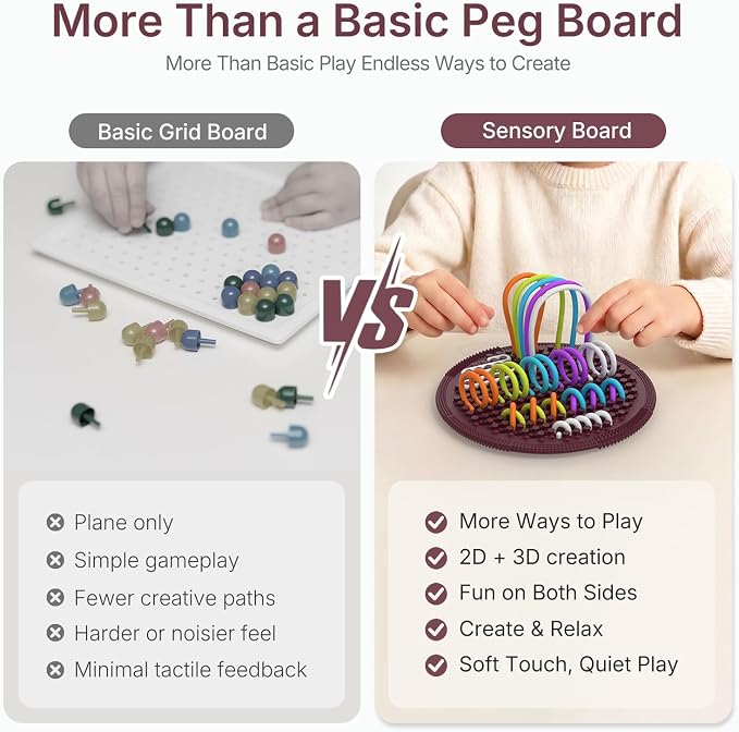 Sensory Activity Board:Fidget Toy for Anxiety, ADHD Kids & Adults | sensory toys for Kids 3+ and Adults, with 25 pull strings and a portable bag for travel, classrooms and everyday play