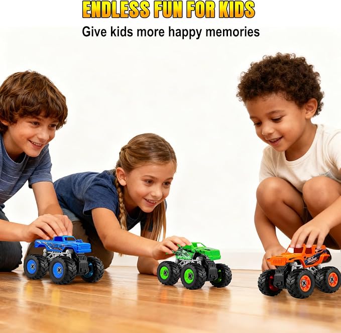 Take Apart Monster Truck Toys for 3 4 5 6 7 8 Year Old Boys, STEM Educational Building Toys with Electric Drill & Storage Box, Kids Toys Christmas Birthday Gifts for Boys Girls Toddlers