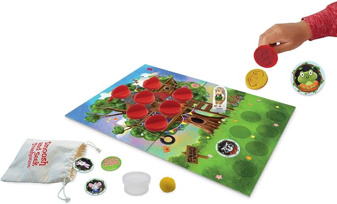 Peaceable Kingdom Smoosh and Seek Treehouse - Cooperative Memory-Matching Game - Use Teamwork to Win! - Perfect for Families with Kids Ages 3 & up