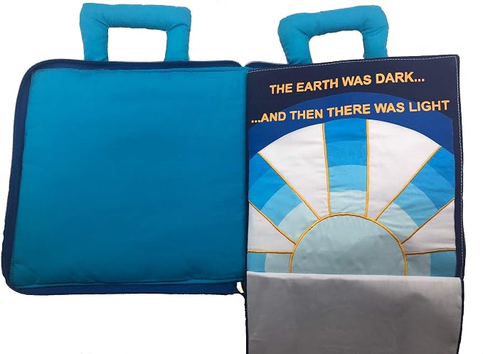 in The Beginning Quiet Book Explore The Story of Creation | Fabric Activity Busy Book for Toddlers and Children | Educational and Engaging Bible Church Book