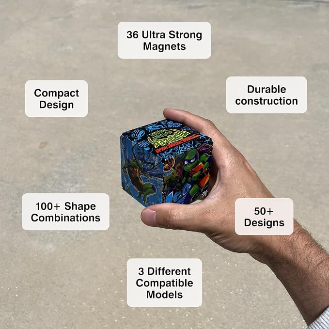 Shashibo DODECA Magnetic Puzzle Cube, Stress Relief Fidget Toy | 100+ Possible Shapes, Sensory Fidget Toy For Adults & Kids, Fun Shape Shifting Puzzle Box For All Ages