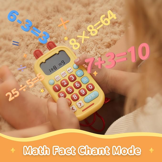alilo Math Games for Kids Ages 5-12, Portable Math Toys for Travel | Practicing Addition, Subtraction, Multiplication and Division, Educational Toy with 5 Modes, 19 Math Games,50K Math Questions