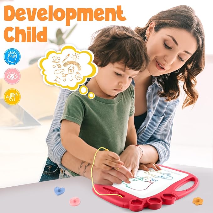 Magnetic Drawing Board, Toddler Toys for Age 3 Boys Girls, Toddler Drawing Board, Birthday Easter Christmas Halloween Kids Toy Gifts for Boys and Girls