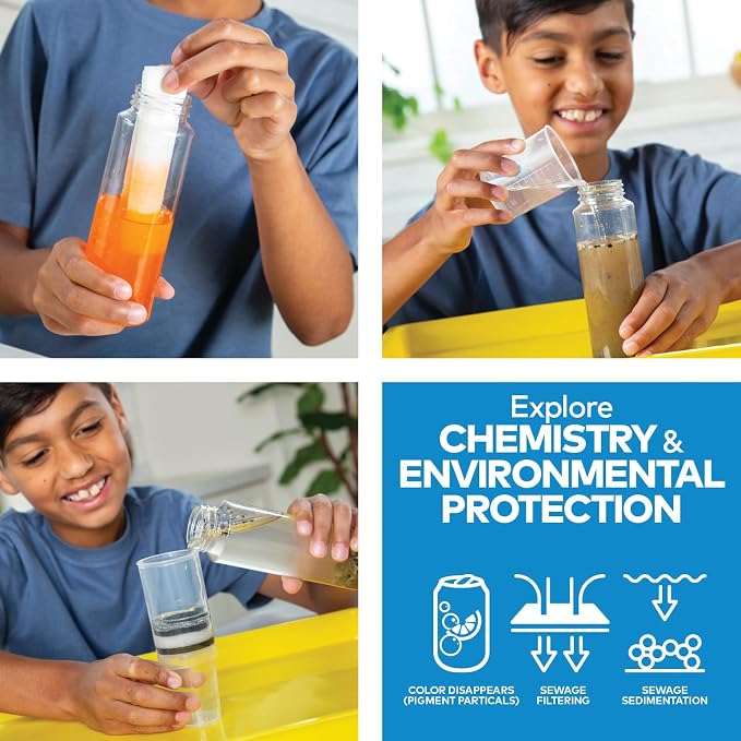 Fun Express STEAM Water Science Kit - Discover & Explore Water Purification with Engaging Experiments for Kids