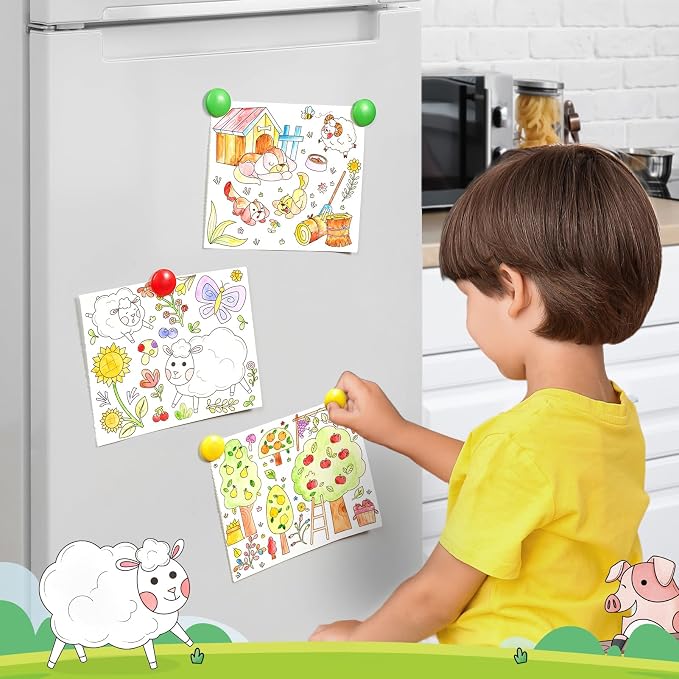 JoyCat Paint with Water Coloring Books for Toddlers (Farm) | Watercolor Painting Set for Kids Ages 3-5 & 4-8, Arts & Crafts Drawing Activity Travel Toy, Birthday Gifts for Boys & Girls