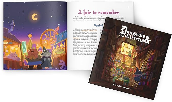 Dungeons & Kittens Roleplaying Game Starter Set | Animal Fantasy RPG in a Wholesome Post-Apocalyptic Medieval World for Family, Kids & Adults, Ages 8+, 2-6 Players, 90 Mins