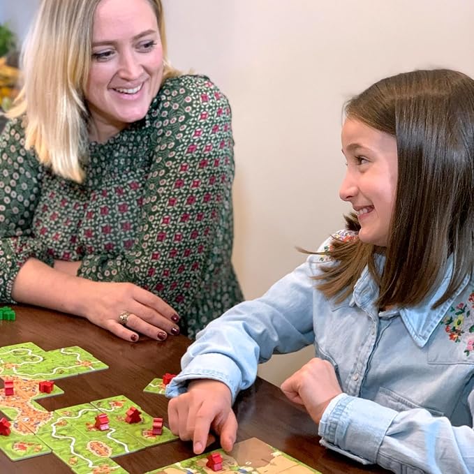 Carcassonne Board Game - Classic Tile Placement Strategy, Medieval Adventure for Adults & Families, Adult Board Games, Family Fun, Kids 8-12, 2-5 Players Ages 7+, 35 Minute Playtime