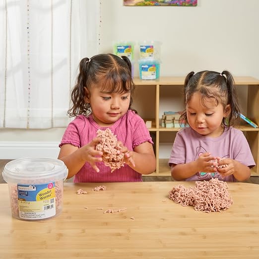 Excellerations Wonder Wormz Sensory Tub - 1 lb Brown Wiggle Sensory Material