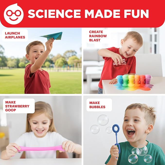 Doctor Jupiter My First Amazing Science Experiments Kit Ages 4+ | Birthday Gift Ideas for Boys & Girls 4, 5, 6, 7, 8 Year Olds, Science Kits for Kids Ages 5-7, STEM Educational Toys
