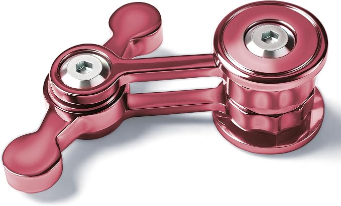 Fidget Spinner for Adults, Metal Silent Figette Office Desk Toy Quiet Cool Gadgets Gifts for Teen Boys Kid Anxiety Stress Relief Calm Down Sensory Autism Autistic ADHD Airplane Travel (Red)