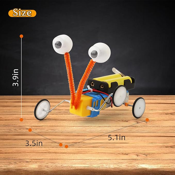 4 Set Bulk Craft Robot Kits for Kids, STEM Building Toys for ages 6-8 8-13 | STEM Robotics Science Kits for 1st 2nd 3rd Grade, Classroom Activities Projects Toys Gifts for 6 7 8 9 10 12 13 Year Old