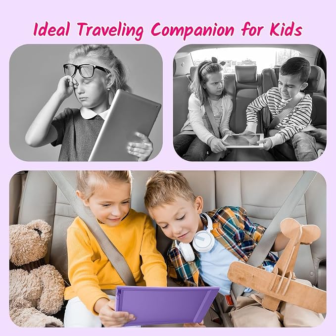 TECJOE 10 Inch 2 Pack LCD Writing Tablet for Kids, Mess Free Drawing Tablet | Colorful Drawing Pad, Travel Road Trips Essential, Quiet Time, Learning Toys Birthday Gifts for Boys Girls Ages 3-8