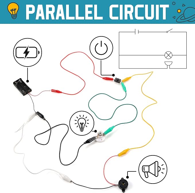 Sntieecr Electric Circuit Motor Kit with Solar Panel, Solar Motor Kit | for Kids Science Experiment Educational Montessori Learning Kits, DIY STEM Science Project for Boys and Girls