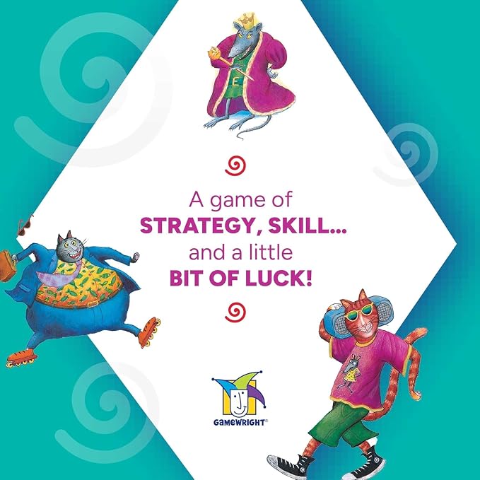 Gamewright Rat‑A‑Tat Cat Card Game – Family Board Games & Kids Games | Memory & Strategy Game for Kids 6+ | Quick Play Card Game for Family Game Night, 2‑6 Players